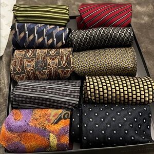 Elegant Men's Tie Set - Multicolor Patterns